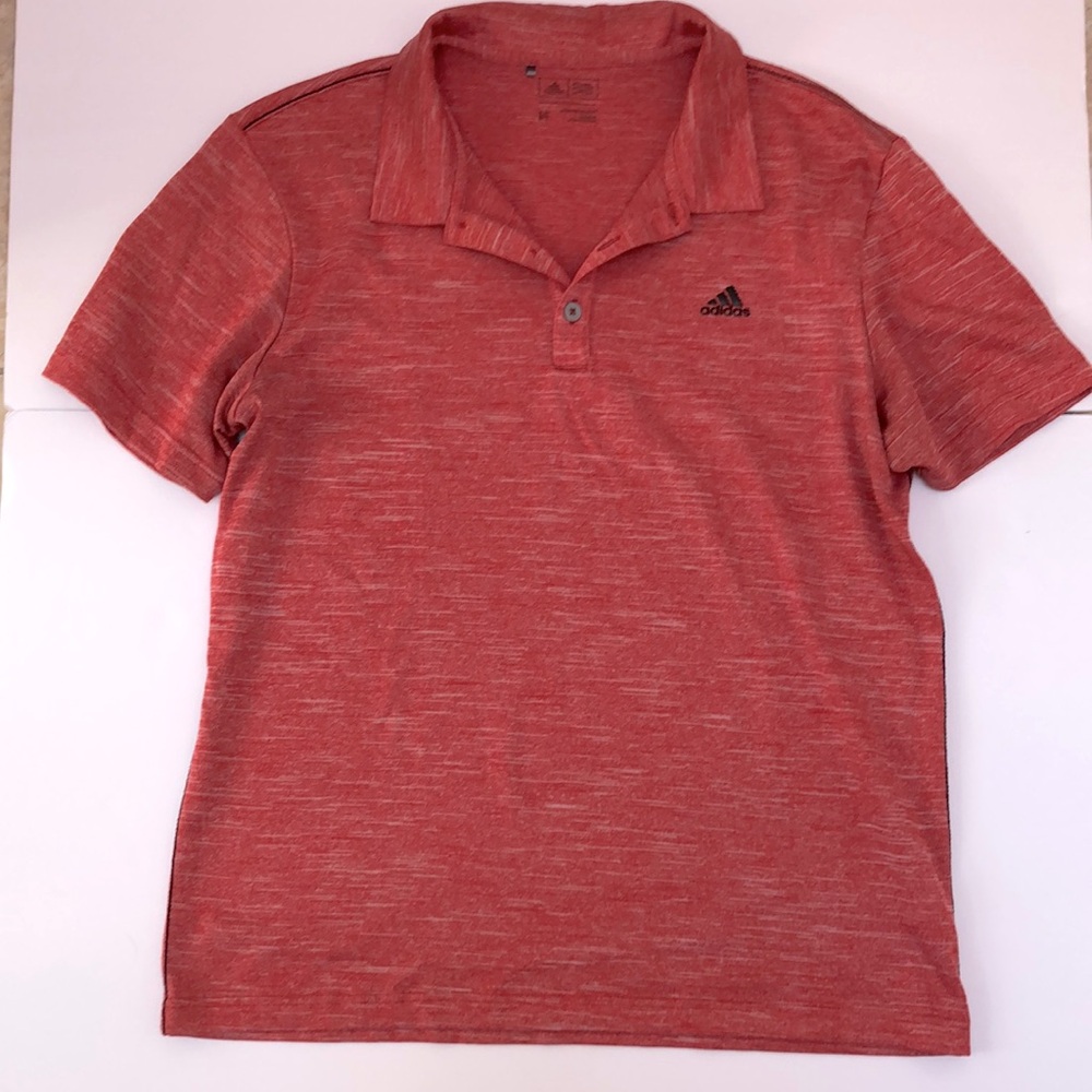 Adidas Coral Men’s Polo Shirt Size Medium M Short sleeves